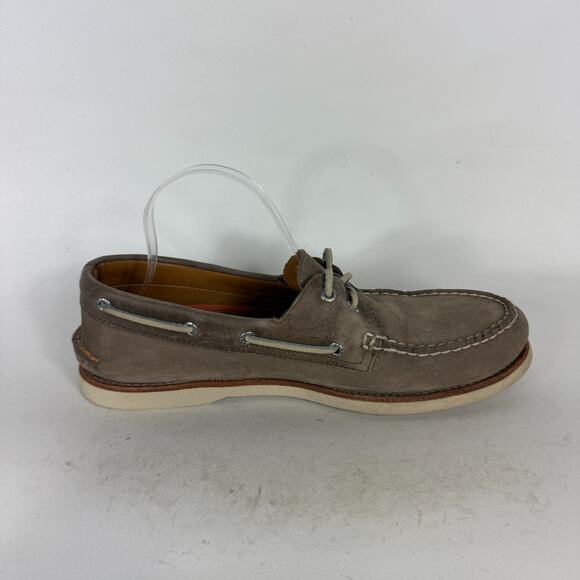 Sperry Authentic Original Boat Shoes Men's 11.5 Brown Leather Slip-on Moc Toe - Picture 3 of 10
